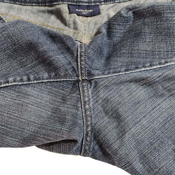 Levi Strauss & Co. Mid Rise Straight Leg Jeans Dark Wash‎ Denim 16M - Picture 9 of 16